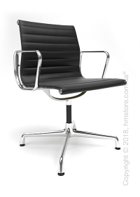Кресло Vitra Aluminium Chair EA 103, Leather Nero Кресло Vitra Aluminium Chair EA 103, Leather Nero