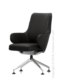Кресло Vitra Grand Executive Conference Lowback, Leather Nero Кресло Vitra Grand Executive Conference Lowback, Leather Nero