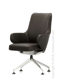 Кресло Vitra Grand Executive Conference Lowback, Leather Marron