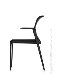 Кресло Vitra MedaSlim with black armrests, Netline Nero
