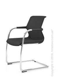 Кресло Vitra Unix Chair Cantilever dark frame, Diamond Mesh Nero Кресло Vitra Unix Chair Cantilever dark frame, Diamond Mesh Nero