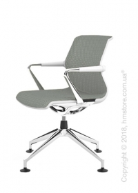 Кресло Vitra Unix Chair four-star base soft grey frame, Diamond Mesh Ice Grey Кресло Vitra Unix Chair four-star base soft grey frame, Diamond Mesh Ice Grey