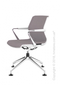 Кресло Vitra Unix Chair four-star base soft grey frame, Diamond Mesh Mauve Grey Кресло Vitra Unix Chair four-star base soft grey frame, Diamond Mesh Mauve Grey