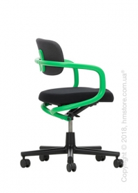 Кресло Vitra Allstar, Volo Black and Signal Green