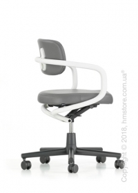 Кресло Vitra Allstar, Leather Dim Grey and White Кресло Vitra Allstar, Leather Dim Grey and White