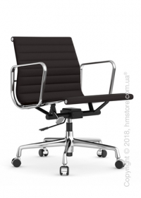 Кресло Vitra Aluminium Chair EA 117, Fabric Nero Moor Brown