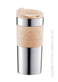 Термокружка Bodum Travel Mug Silver 350 мл, Beige