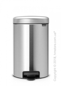 Ведро для мусора Brabantia Pedal Bin NewIcon 12 л, Matt Steel Ведро для мусора Brabantia Pedal Bin NewIcon 12 л, Matt Steel