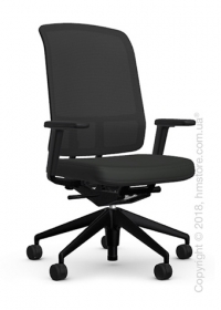 Кресло Vitra AM Chair, black backrest, Plano Nero Кресло Vitra AM Chair, black backrest, Plano Nero