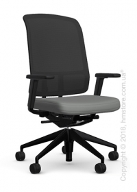 Кресло Vitra AM Chair, black backrest, Plano Sierra Grey. Купить Кресло Vitra AM Chair, black backrest, Plano Sierra Grey. Купить
