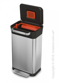 Органайзер для мусора Joseph Joseph Titan 30 Trash Compactor, Stainless Steel Fingerprint Proof Органайзер для мусора Joseph Joseph Titan 30 Trash Compactor, Stainless Steel Fingerprint Proof
