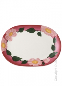 Блюдо для подачи овальное Villeroy & Boch коллекция Rose Sauvage Framboise, 31х21 см