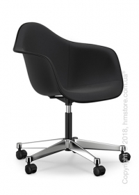 Кресло Vitra Eames Plastic Armchair PACC with full upholstery, Basic Dark shell, Nero Кресло Vitra Eames Plastic Armchair PACC with full upholstery, Basic Dark shell, Nero