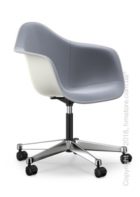 Кресло Vitra Eames Plastic Armchair PACC with full upholstery, White shell, Dark Blue Ivory Кресло Vitra Eames Plastic Armchair PACC with full upholstery, White shell, Dark Blue Ivory