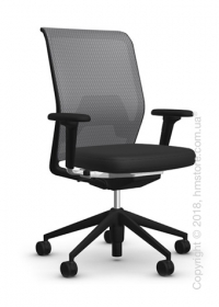 Кресло Vitra ID Mesh Dim Grey, Plano Nero Кресло Vitra ID Mesh Dim Grey, Plano Nero