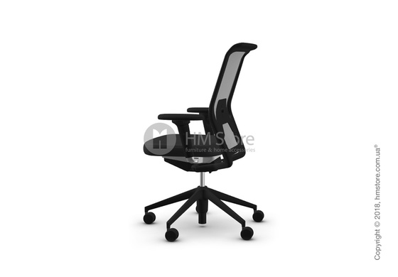 Кресло Vitra ID Mesh Soft Grey, Plano Nero