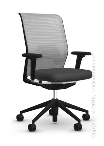 Кресло Vitra ID Mesh Soft Grey, Plano Dark Grey