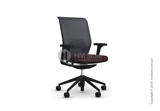 Кресло Vitra ID Mesh Nero, Plano Brown