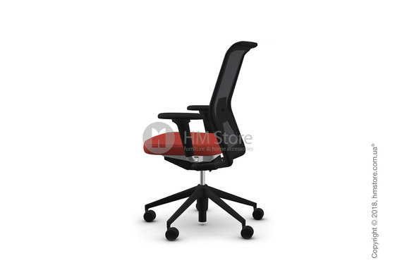 Кресло Vitra ID Mesh Nero, Plano Poppy Red