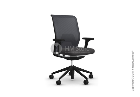 Кресло Vitra ID Mesh Nero, Plano Dark Grey