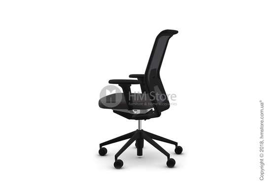 Кресло Vitra ID Mesh Nero, Plano Dark Grey