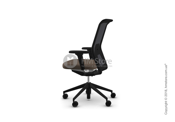 Кресло Vitra ID Mesh Nero, Plano Coffee