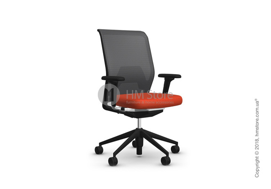 Кресло Vitra ID Mesh Asphalt, Plano Orange