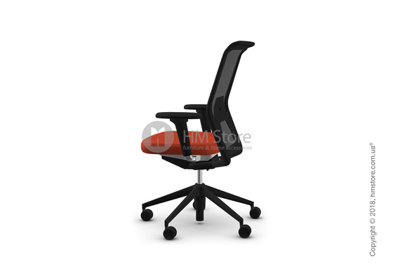Кресло Vitra ID Mesh Asphalt, Plano Orange