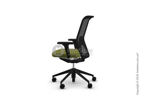 Кресло Vitra ID Mesh Asphalt, Plano Avocado