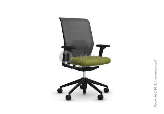 Кресло Vitra ID Mesh Asphalt, Plano Avocado