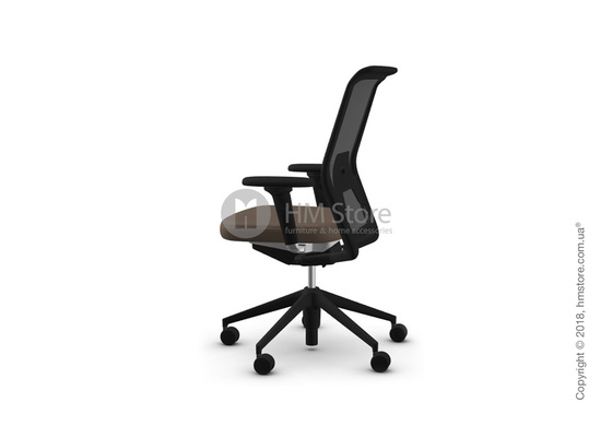 Кресло Vitra ID Mesh Asphalt, Plano Coffee
