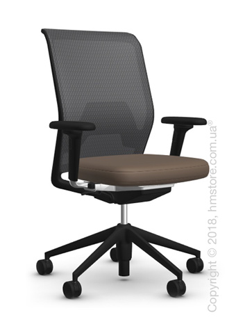 Кресло Vitra ID Mesh Asphalt, Plano Coffee