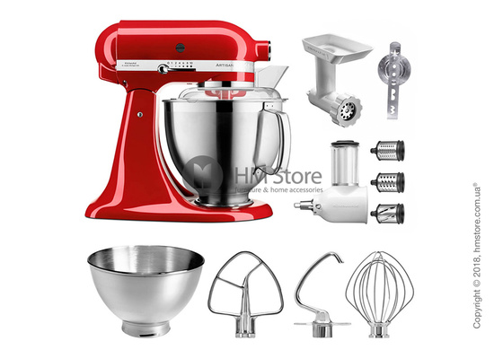 Планетарный миксер KitchenAid Artisan Stand Mixer with Tilting Engine Head 4.8 л, Candy Apple Red 