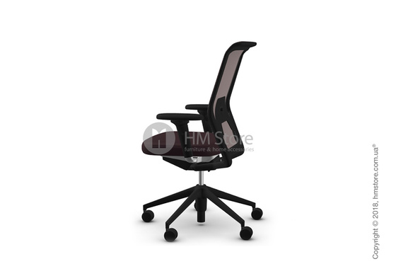 Кресло Vitra ID Mesh Mauve Grey, Plano Brown