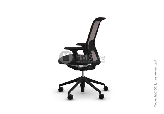 Кресло Vitra ID Mesh Mauve Grey, Plano Nero