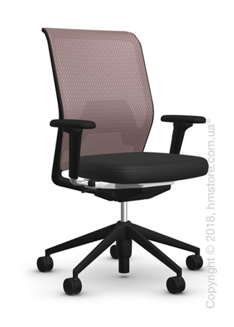 Кресло Vitra ID Mesh Mauve Grey, Plano Nero