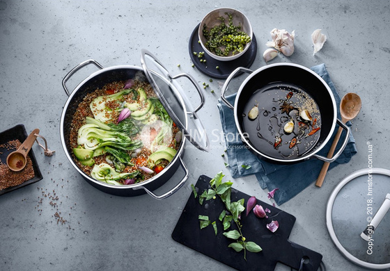 Кастрюля WMF коллекция Fusiontec Mineral 3.7 л, Black