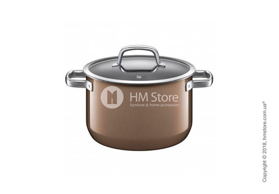 Кастрюля WMF коллекция Fusiontec Mineral 6.4 л, Dark Brass 