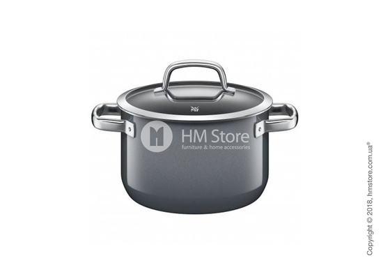 Кастрюля WMF коллекция Fusiontec Mineral 6.4 л, Platinum