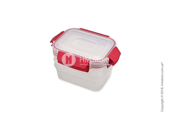 Набор контейнеров для хранения Joseph Joseph Nest Lock Same-Size Red, 3 предмета 