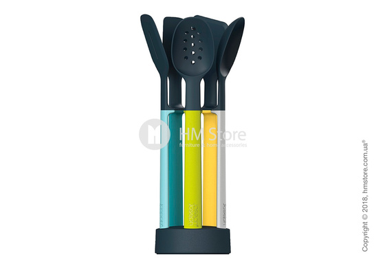 Набор кухонного инвентаря на подставке Joseph Joseph Elevate Silicone 5-piece Utensil set, Multi Colour 