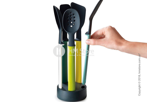 Набор кухонного инвентаря на подставке Joseph Joseph Elevate Silicone 5-piece Utensil set, Multi Colour 