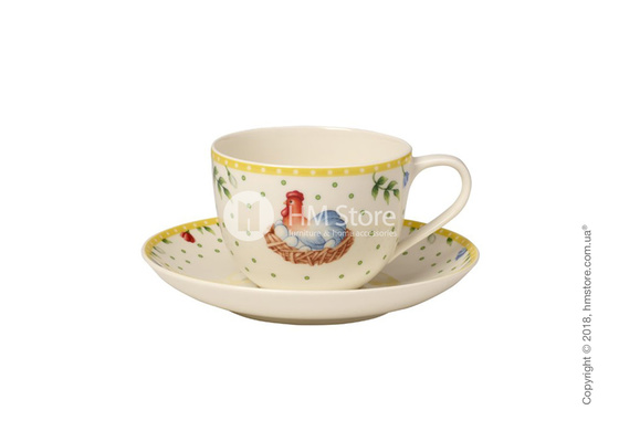 Чашка с блюдцем Villeroy & Boch коллекция Spring Awakening Hen, 230 мл