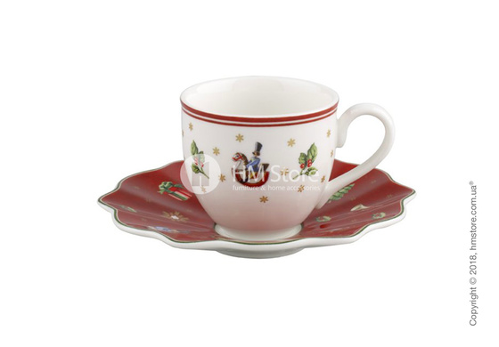 Чашка для эспрессо с блюдцем Villeroy & Boch коллекция Toy’s Delight, 100 мл, Red