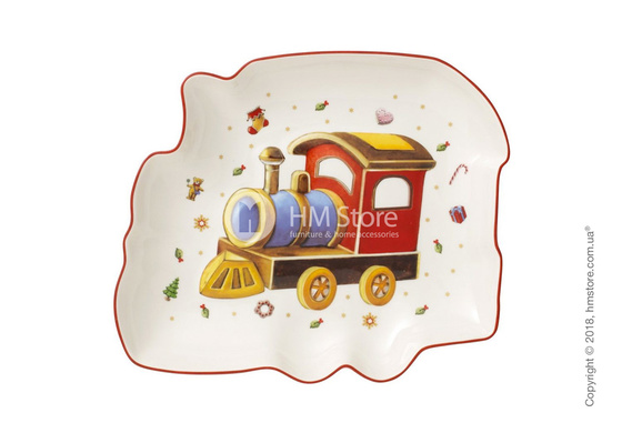Блюдо для подачи Villeroy & Boch коллекция Toy’s Delight, 25,5х22 см, Christmas Train