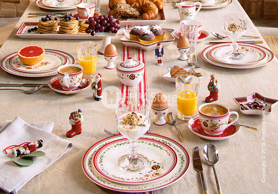 Тарелка десертная мелкая Villeroy & Boch коллекция Winter Bakery Delight, 21,5 см, Falling Star