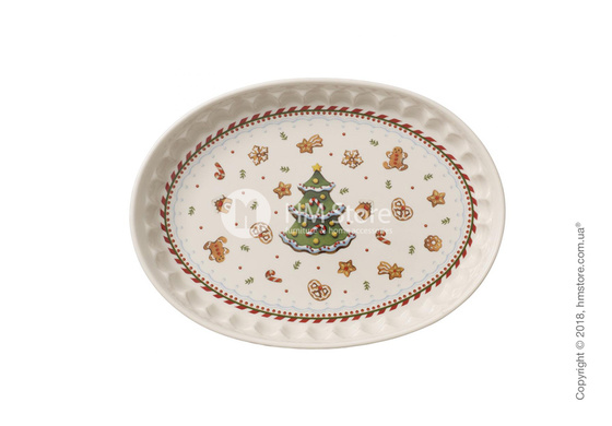 Блюдце Villeroy & Boch коллекция Winter Bakery Delight, 21x15 см