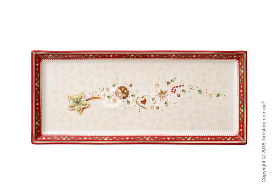 Блюдо для подачи Villeroy & Boch коллекция Winter Bakery Delight, 39х17 см