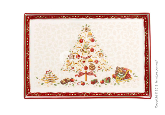 Блюдо для подачи Villeroy & Boch коллекция Winter Bakery Delight, 39х26,5 см