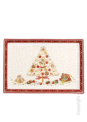 Блюдо для подачи Villeroy & Boch коллекция Winter Bakery Delight, 39х26,5 см